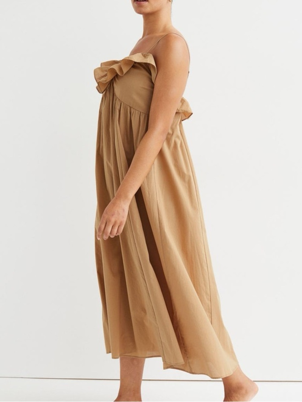 EUC H&M Flounce-Trimmed Dress Size M